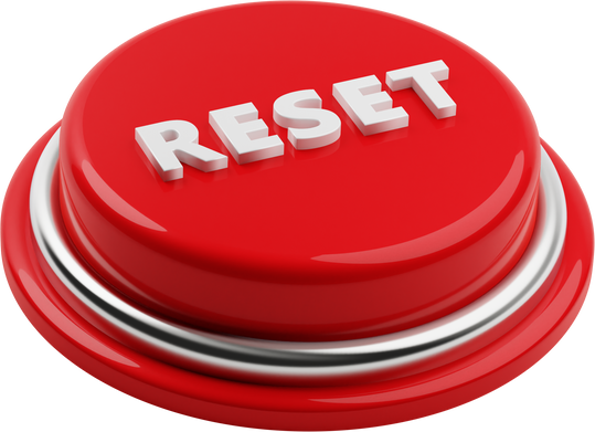 3D red reset button concept